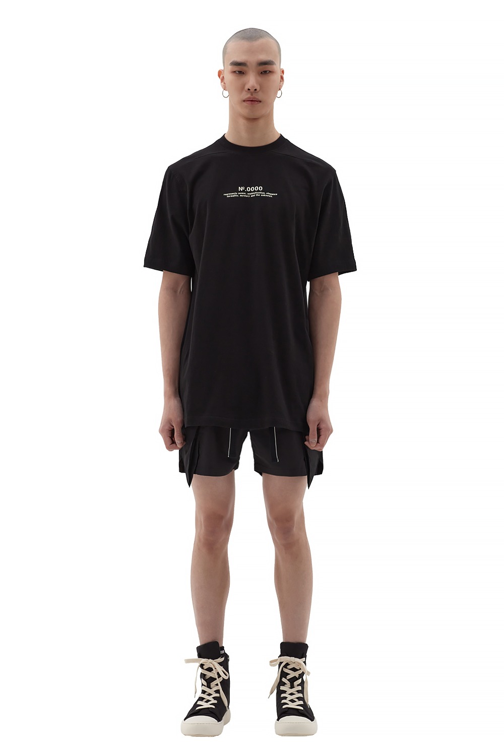 [22SS][40%SALE] 블랙 코드 반팔 티셔츠 (블랙)_ PC1TS0101